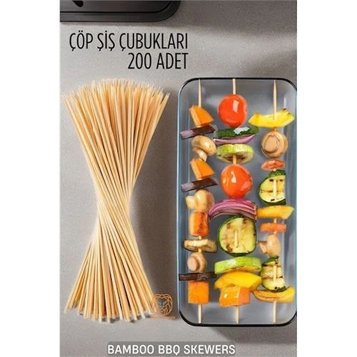 CEYLAN ADAM  Çöp Şiş İkram Çubukları Bamb 200 ADET