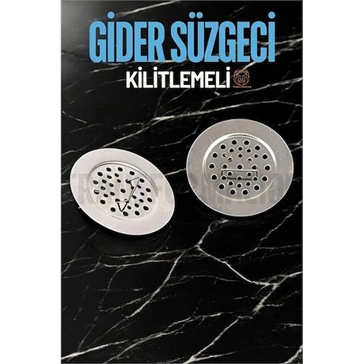 CEYLAN ADAM  Kilitlenebilir Metal Lavabo Evye Süzgeci 2 ADET