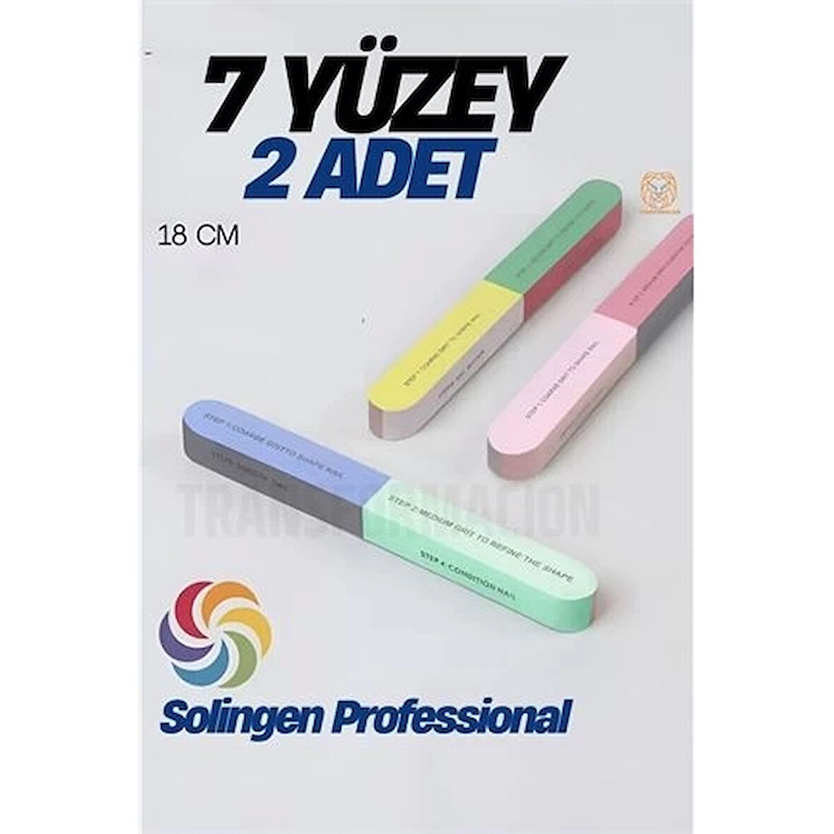 CEYLAN ADAM  7 Yüzeyli Tırnak Törpü ve Parlatma Blok Sünger Solingen Professional