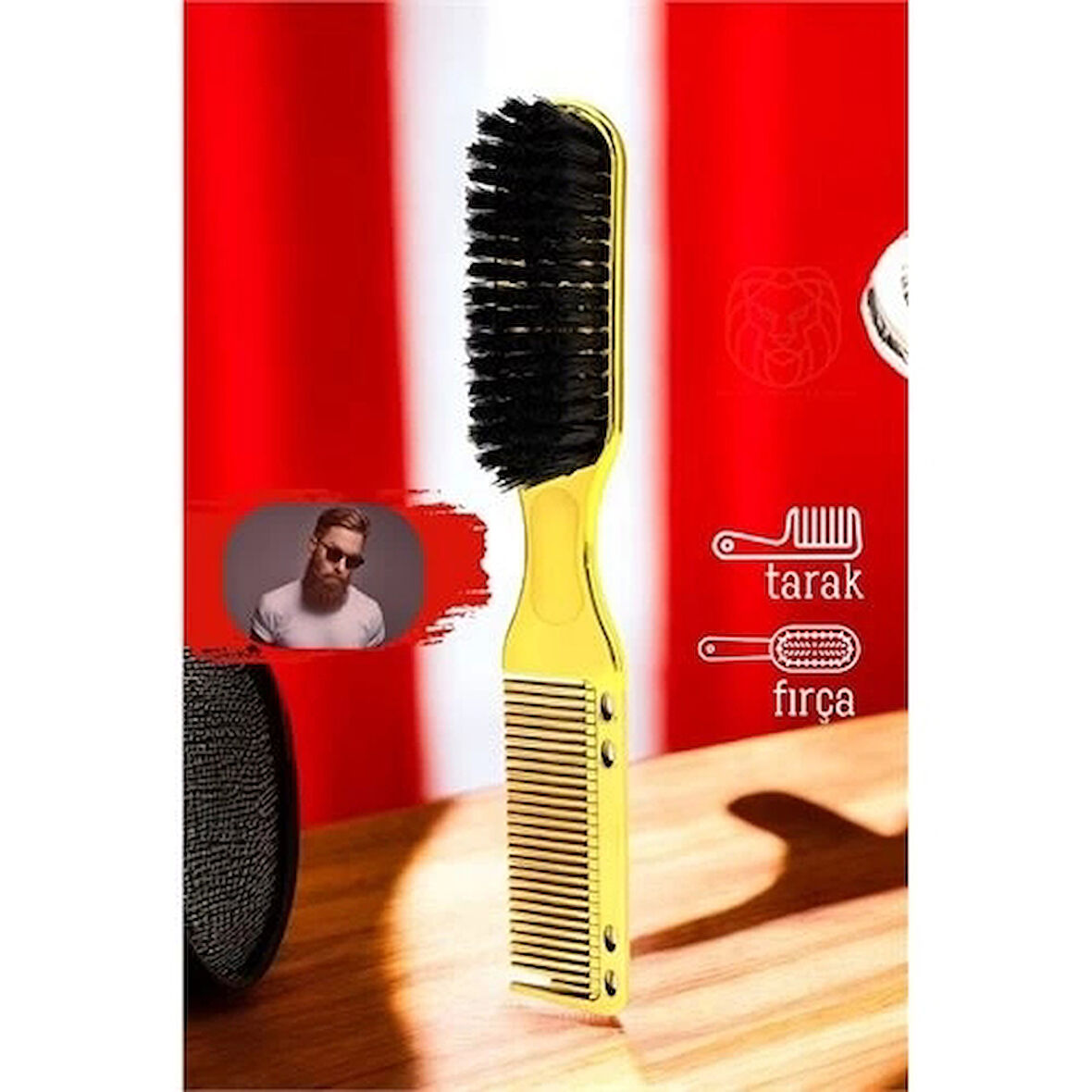 CEYLAN ADAM  Gold Sakal Bıyık Tarama Fırçası