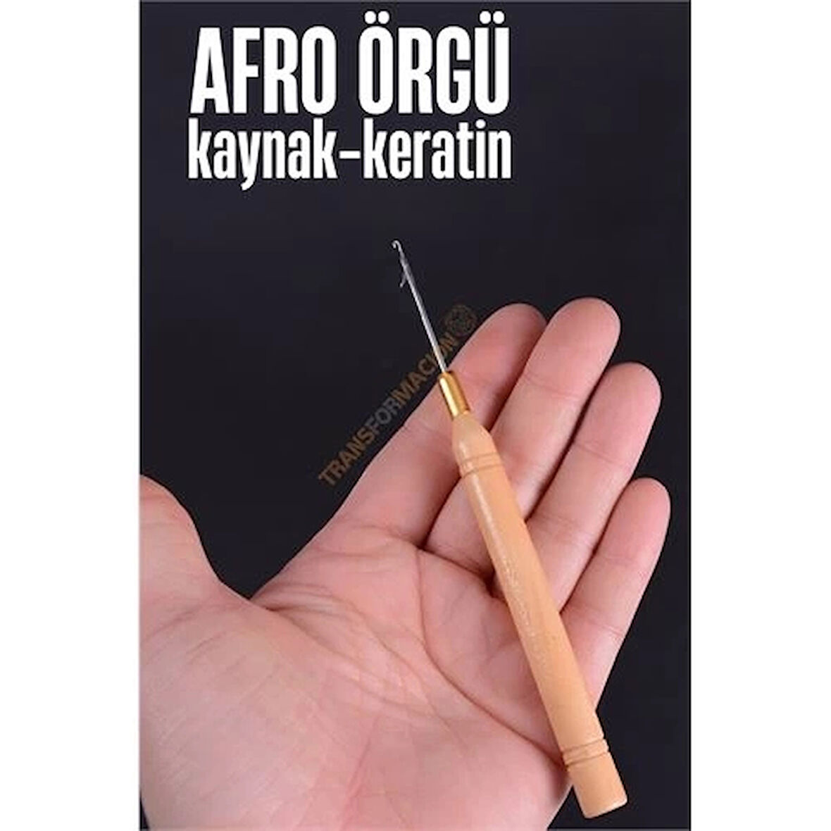 CEYLAN ADAM  Afro Örgü İğnesi Saç Kaynak Keratin Tığı