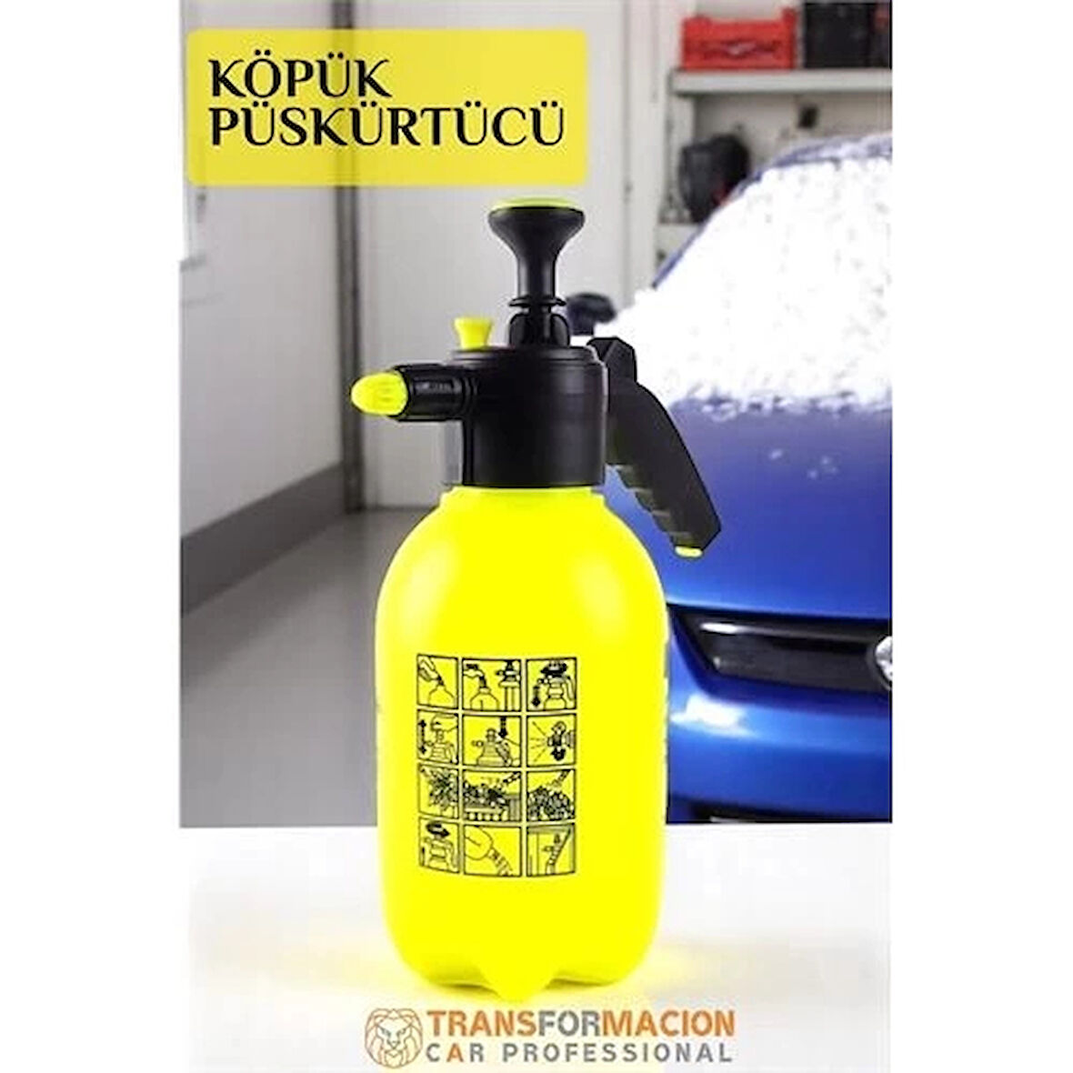 CEYLAN ADAM  Basınçlı Köpük Püskürtücü - Araç Yıkama Köpüğü Püskürtücü  Oto Yıkama Pompası Köpük Püskürtme Şişesİ
