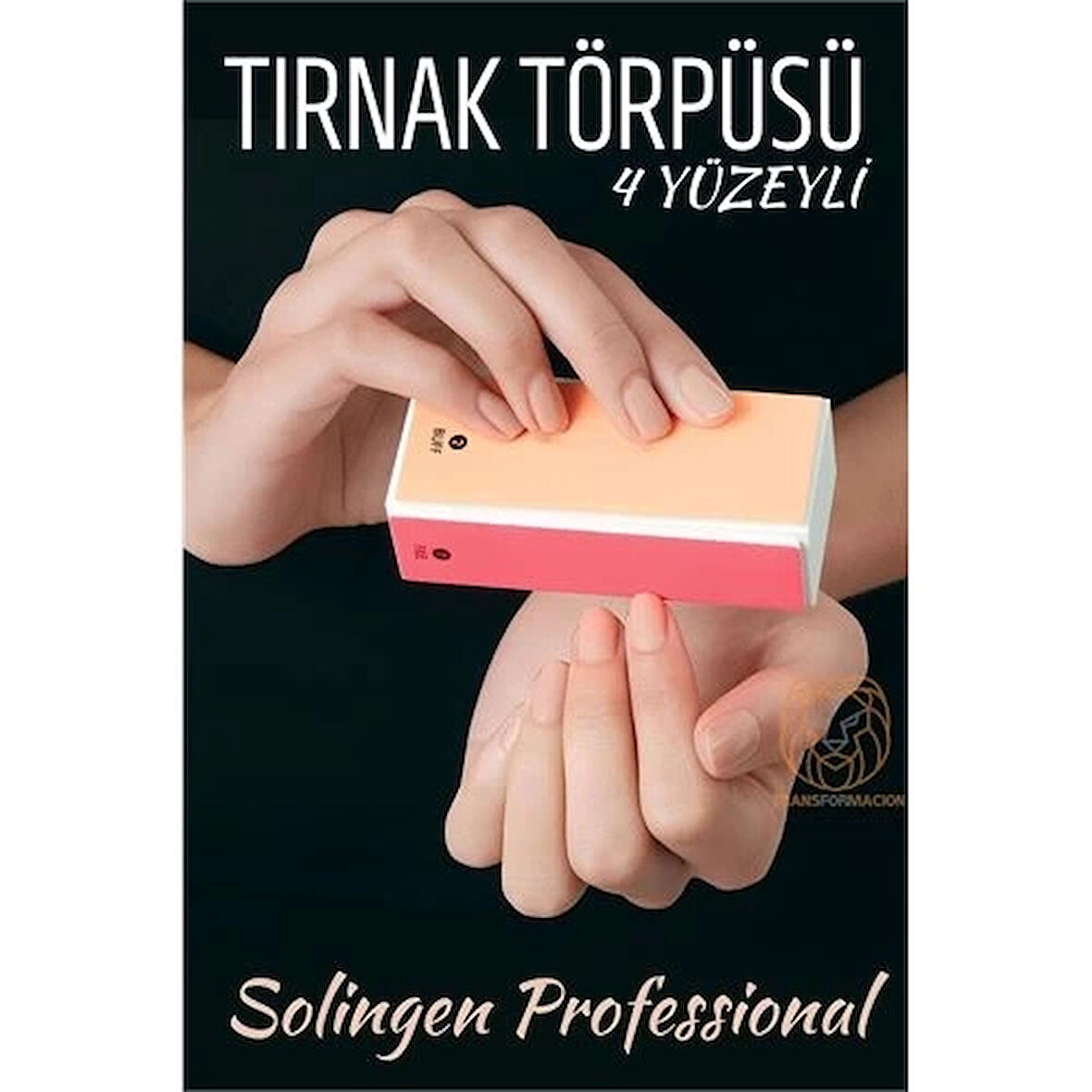 CEYLAN ADAM  4 Yüzeyli Tırnak Törpüsü ve Parlatma Blok Sünger Solingen Professional