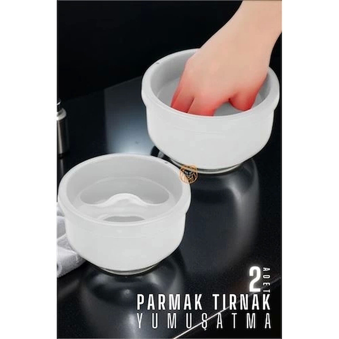 CEYLAN ADAM  Parmak Yumuşatma 2 ADET Manikür Kasesi