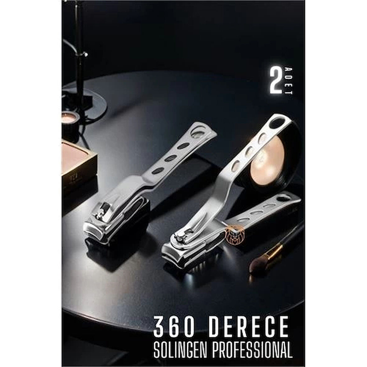 CEYLAN ADAM 360 Derece Tırnak Makası 2 ADET Solingen Profesyonel