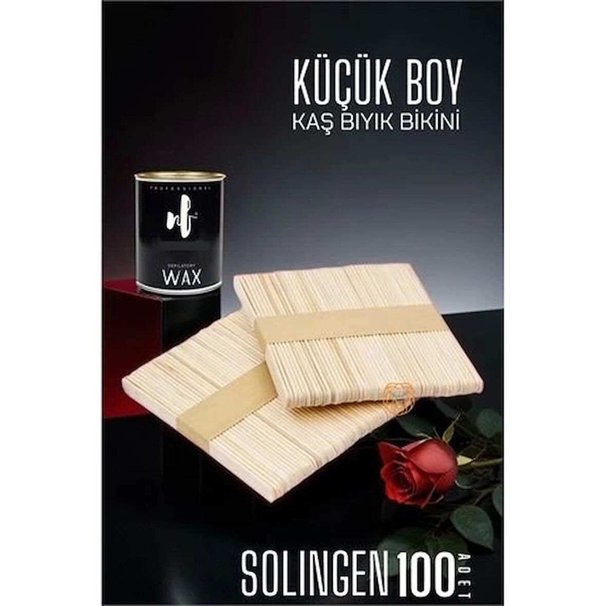 CEYLAN ADAM  Ağda Spatulası Solingen Küçük Boy 100 ADET