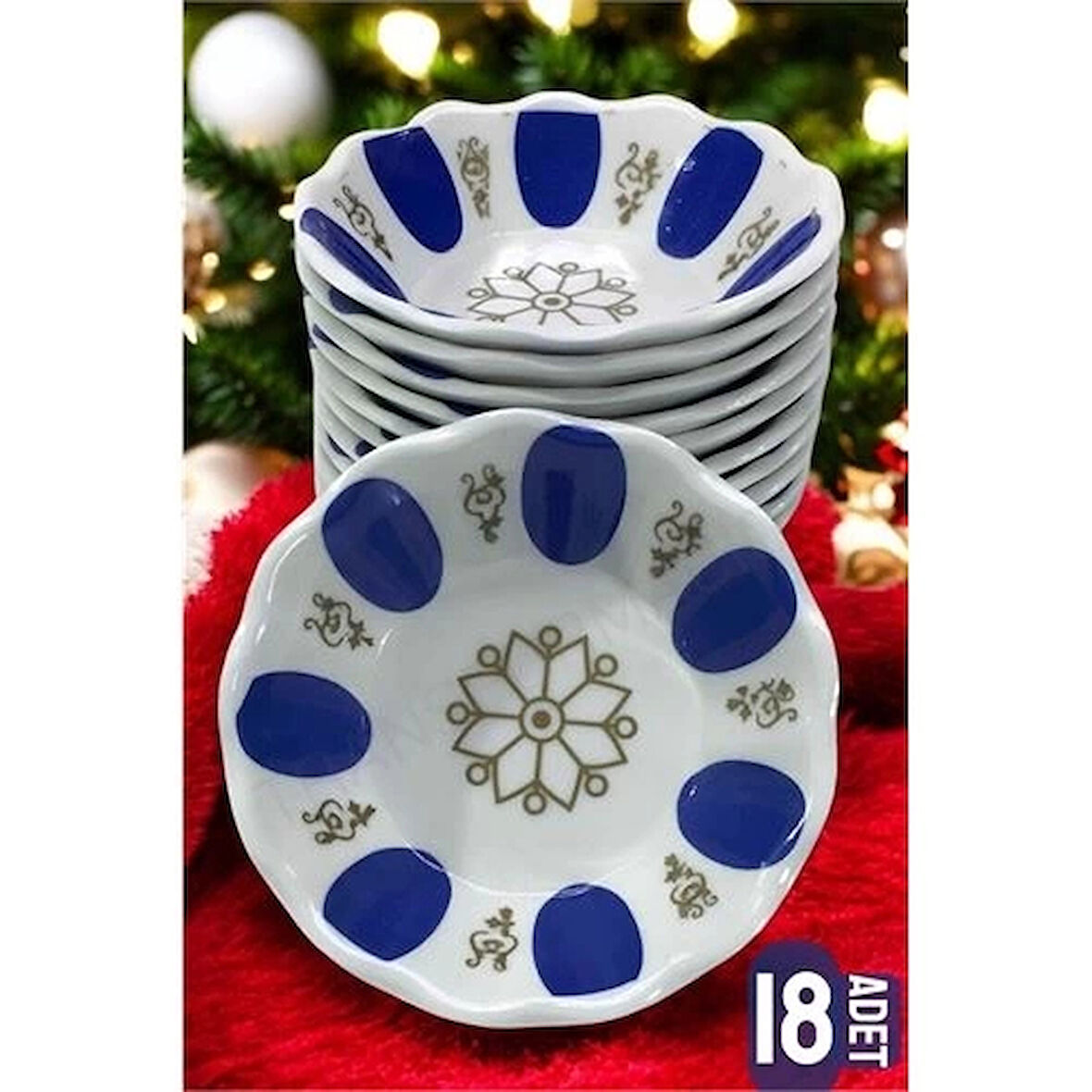 CEYLAN ADAM Melamin Çay Tabağı 18 Adet Geleneksel Türk Çay Bardağı Altlığı