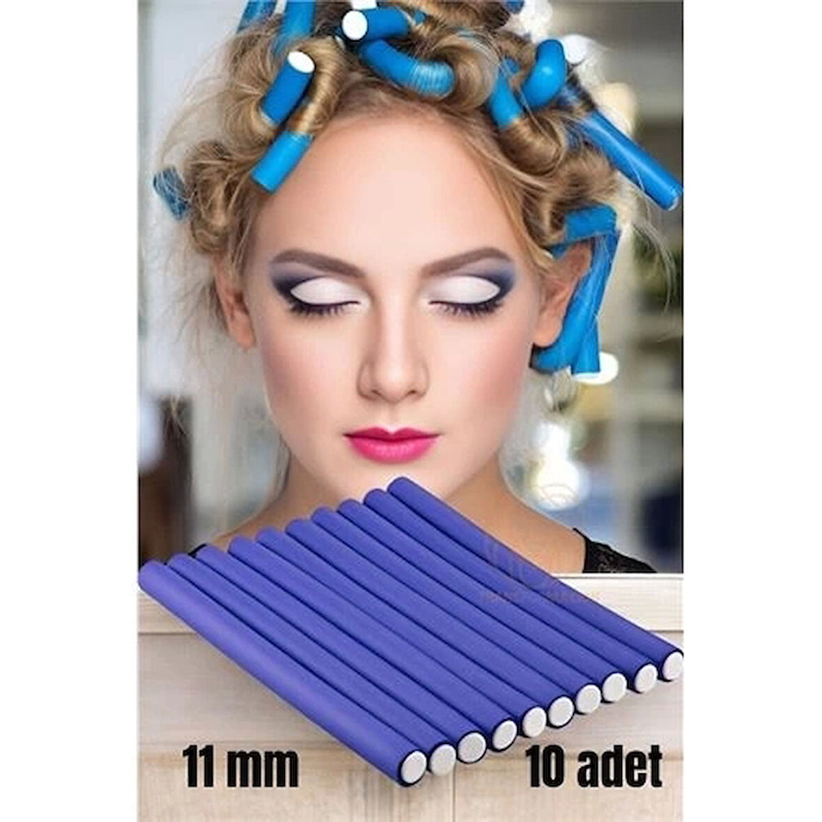 CEYLAN ADAM Sosis Latex Bigudi 11 mm Kalınlık 10 Adet