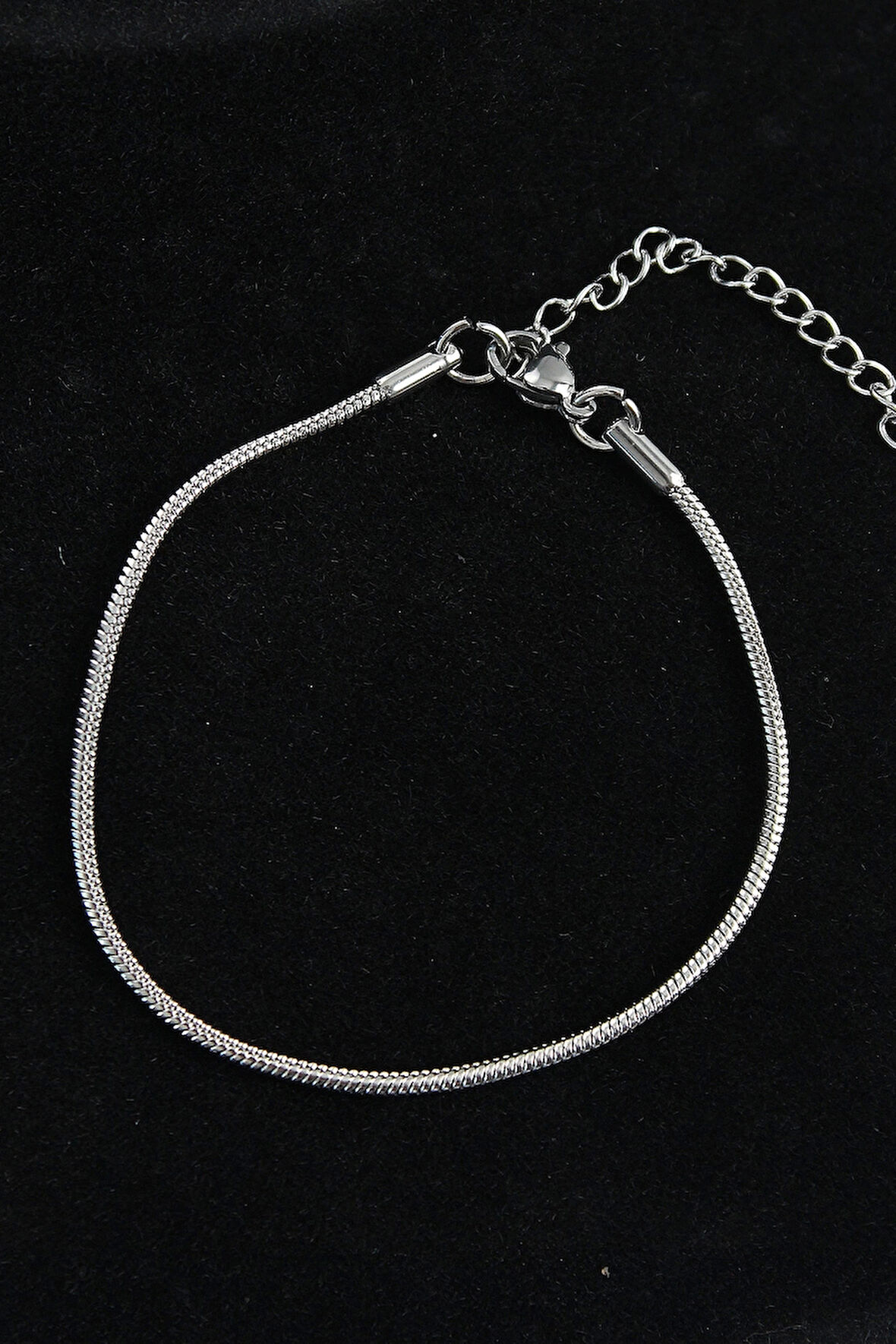 CEYLAN ADAM 316L Çelik Oval İtalyan Model Gümüş Renk Erkek Bileklik