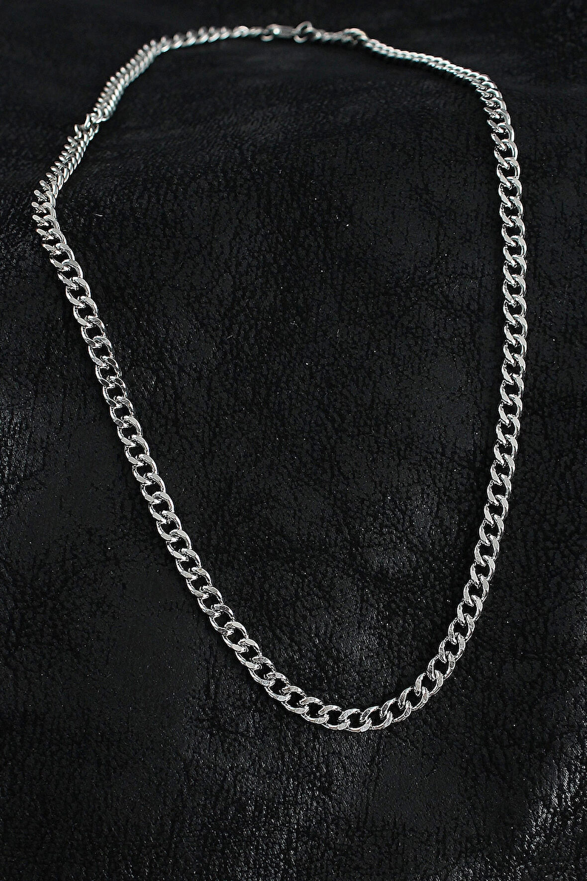 CEYLAN ADAM 316L Çelik Klasik Zincir Model Gümüş Renk Erkek Kolye