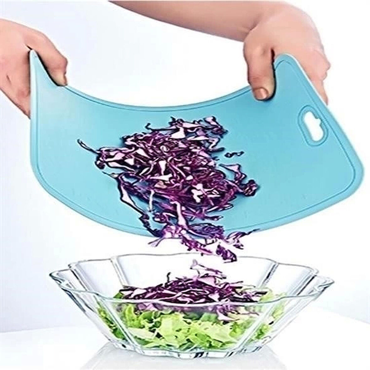 CEYLAN ADAM  Bükülebilir Esnek Kesme Matı Meyve Sebze Doğrama Kesme Tahtası 20x30 cm