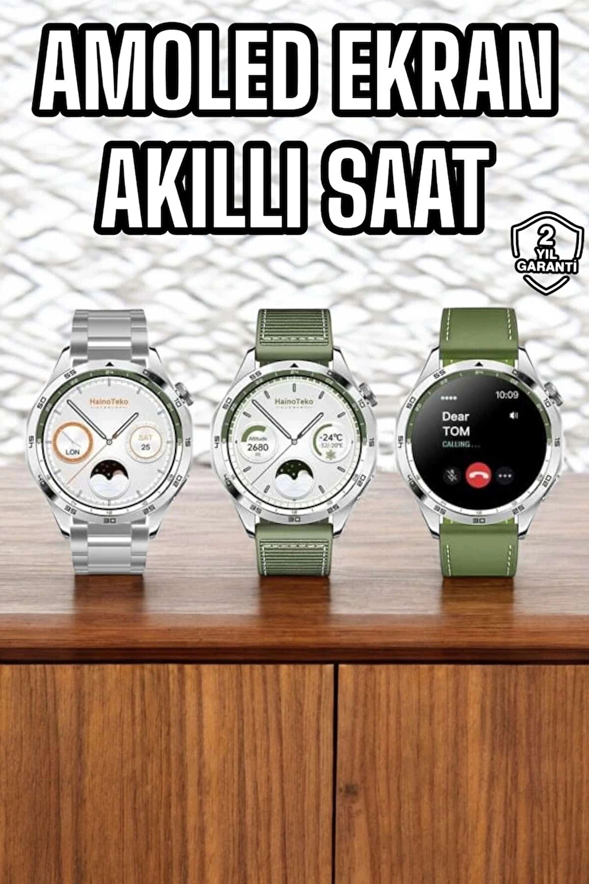 CEYLAN ADAM Akıllı Saat Sesli Görüşme Uyku ve Sağlık Takibi NFC Uyumlu