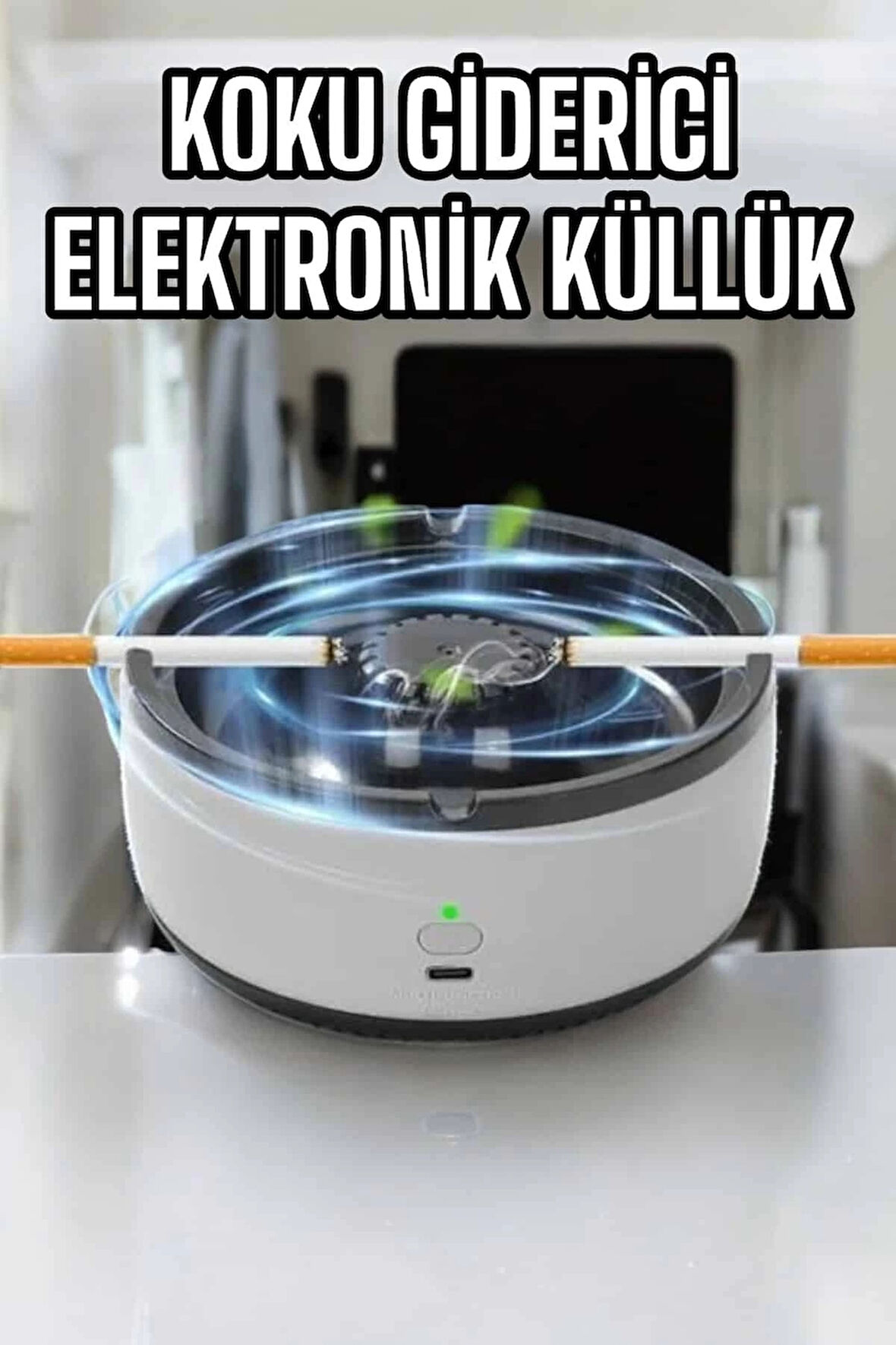 CEYLAN ADAM Küllük Duman Giderici Temizlenebilir Elektronik Pilli