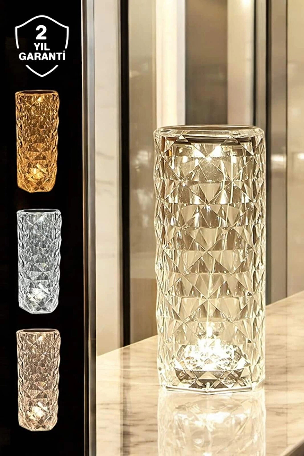 CEYLAN ADAM Dokunmatik Kristal Gece Lambası Hediyelik