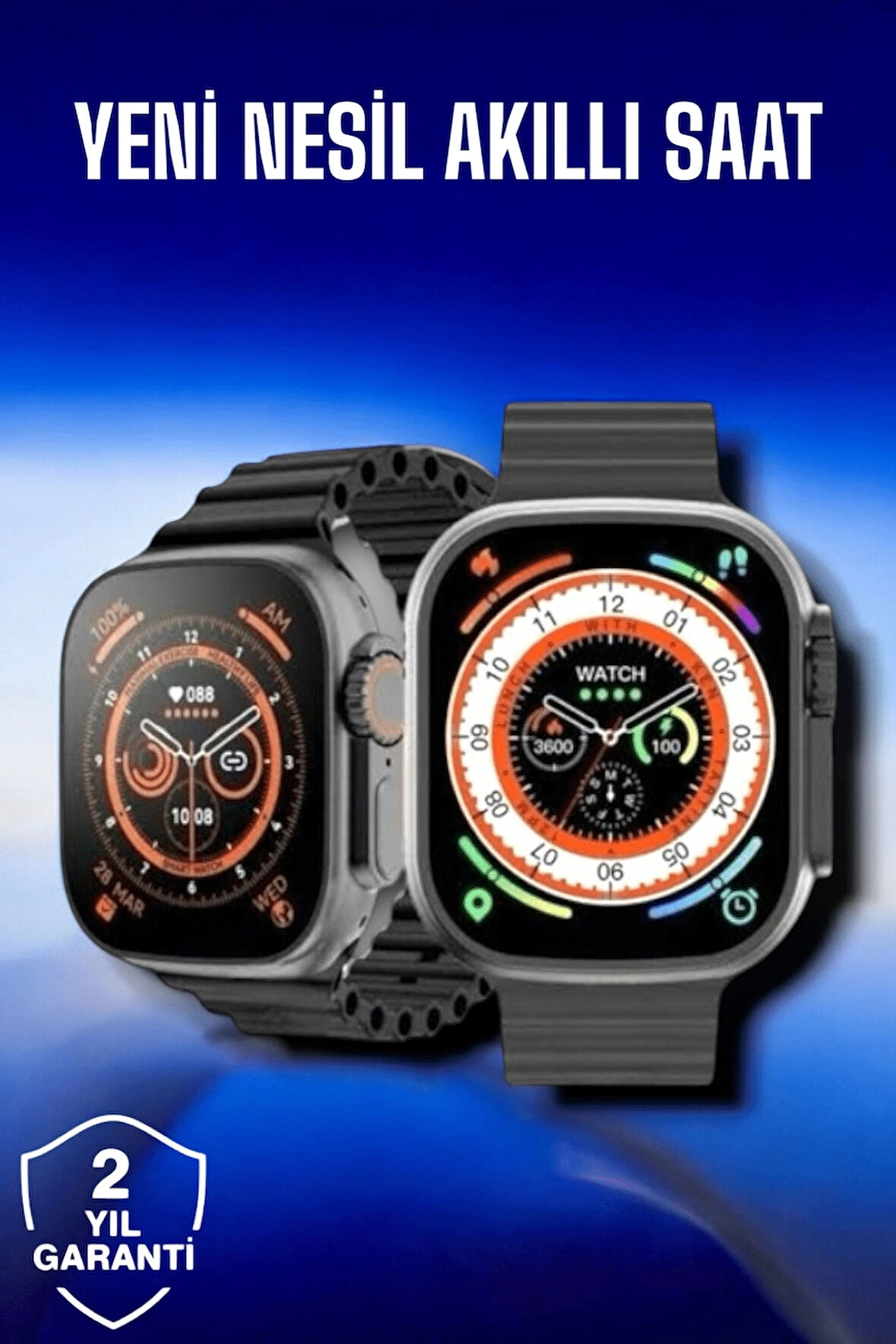 CEYLAN ADAM 45 MM Gri Kasa Ultra Akıllı Saat Sesli Görüşme, Sağlık Takibi, Suya Dayanıklı