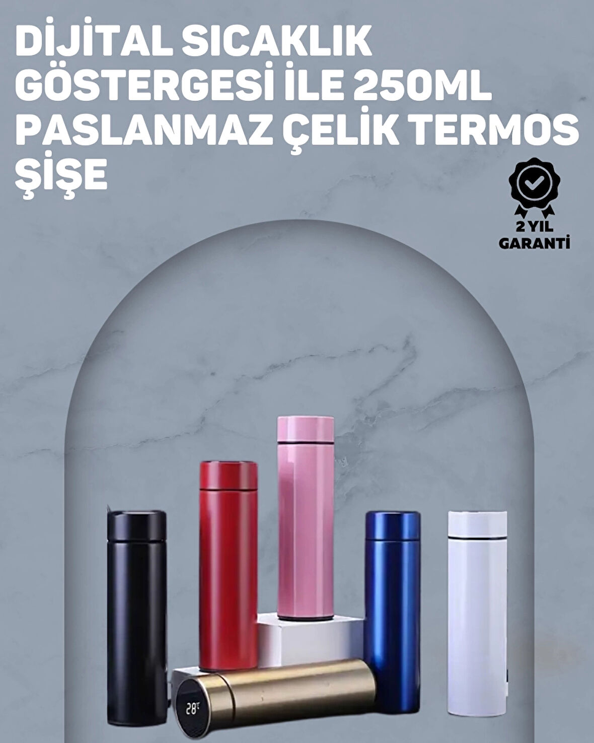 CEYLAN ADAM 12 Saat Sıcak, 24 Saat Soğuk Tutabilen Paslanmaz Termos