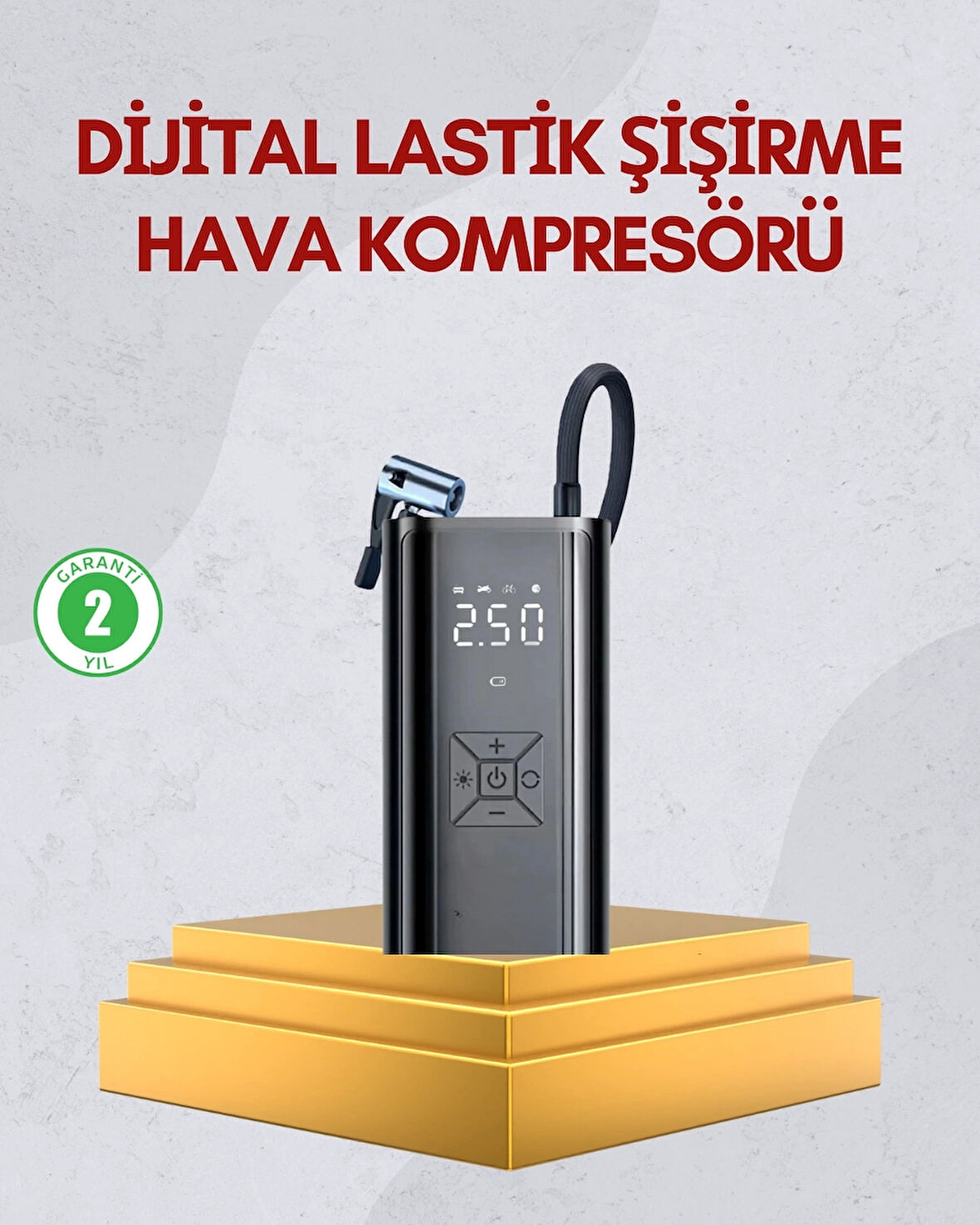 CEYLAN ADAM Kablosuz Kullanımlı Dijital Kontrollü Taşınabilir Şişirme Cihazı