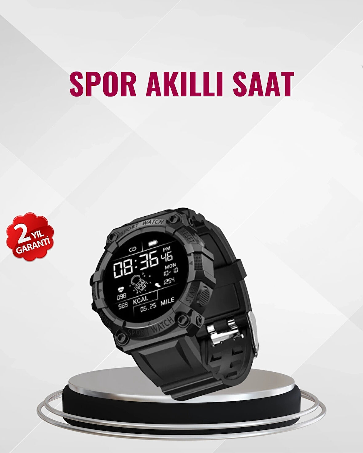 CEYLAN ADAM Nabız Ölçerli Akıllı Saat – Adım Sayar ve Kalori Ölçer Özellikli