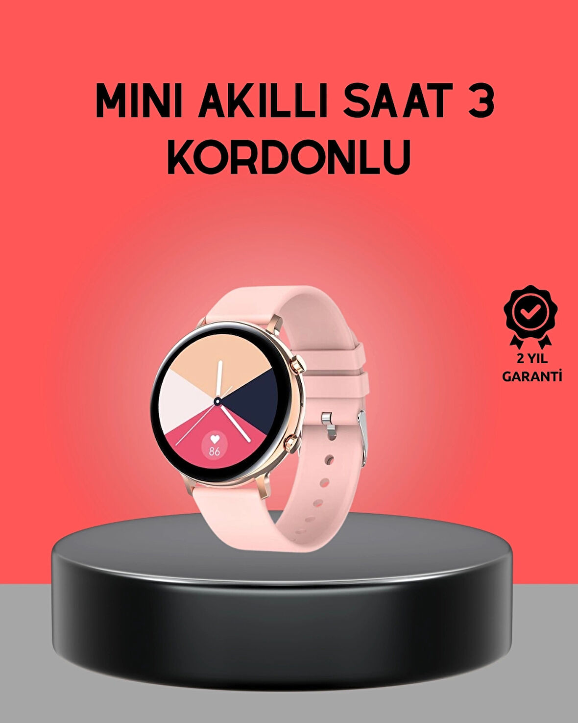 CEYLAN ADAM Akıllı Saat – Adım Sayar, Bildirim Görüntüleme, Suya Dayanıklı