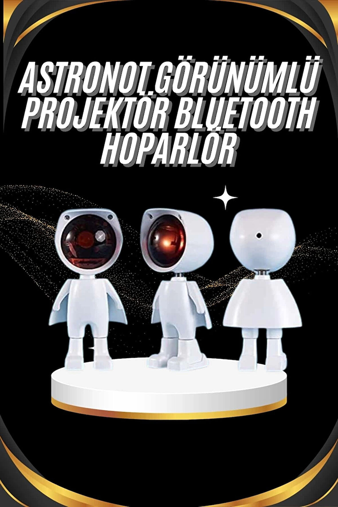 CEYLAN ADAM Gün Batımı Projektör Lamba Astronot Görünümlü Dekoratif Masa Lambası