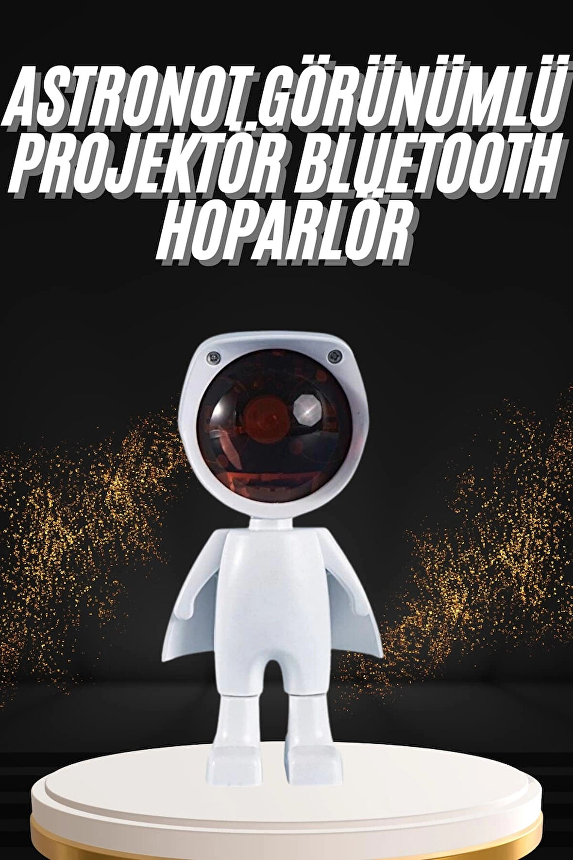 CEYLAN ADAM 180 Derece Dönebilen Astronot Masa ve Gece Lambası Projektör
