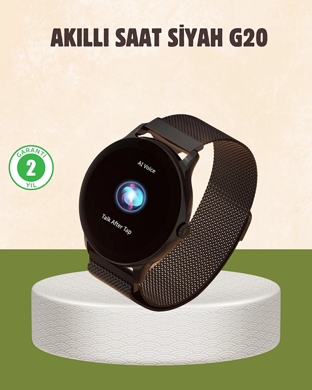 CEYLAN ADAM G20 Mini Akıllı Saat – Sağlık Takibi, Uzun Pil Ömrü, Dokunmatik Renkli Ekran