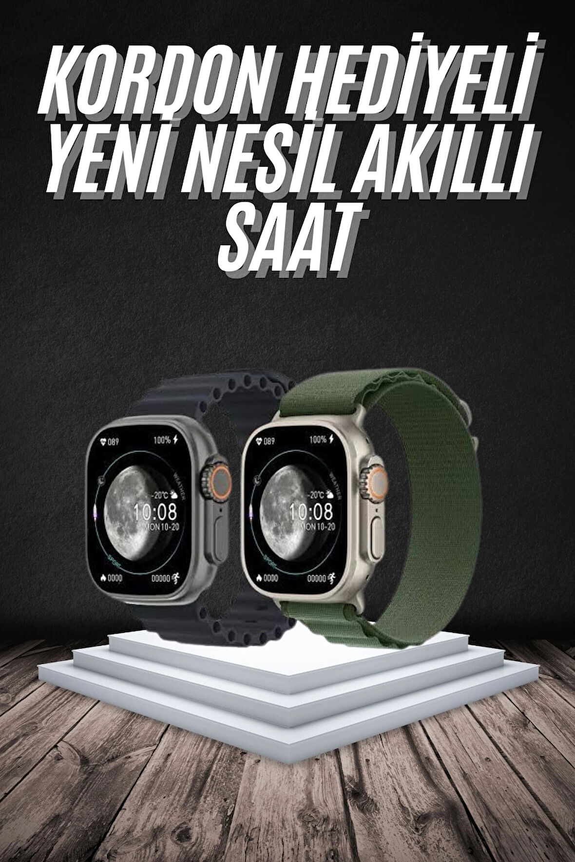 CEYLAN ADAM Yeni Nesil Akıllı Kol Saati Nabız Ölçer GPS Uyumlu 49 MM Kasa