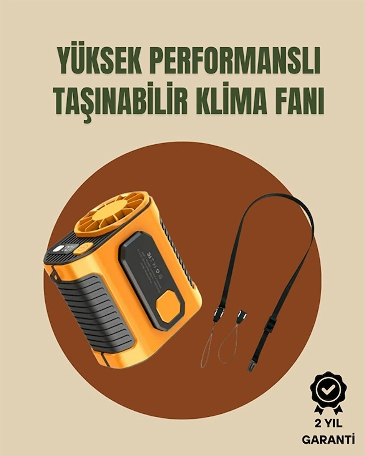 CEYLAN ADAM Taşınabilir USB Şarjlı Turbo Fan – 3 Modlu Soğutma, Hafif & Kompakt