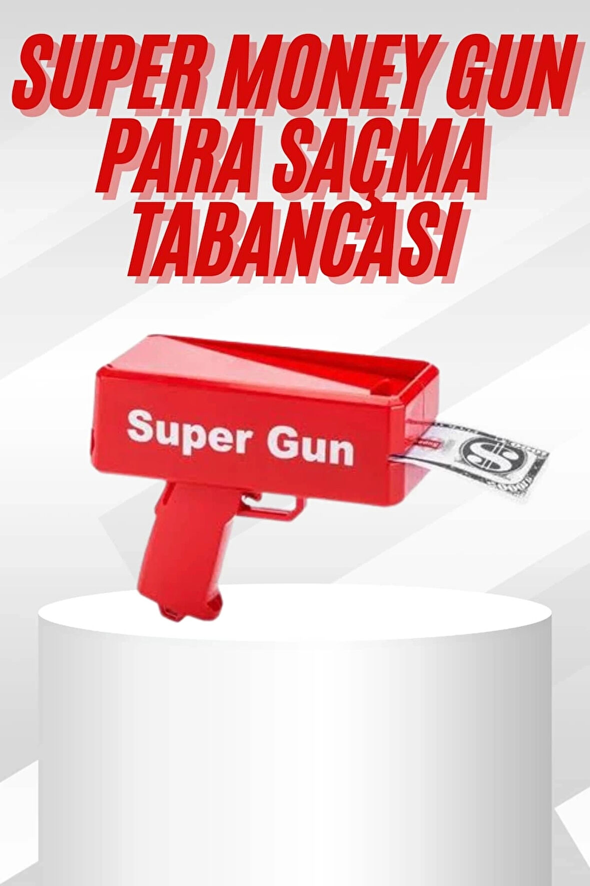 CEYLAN ADAM Çocuklara Özel Eğlenceli Para Saçma Makinası Parti Oyuncağı Kırmızı