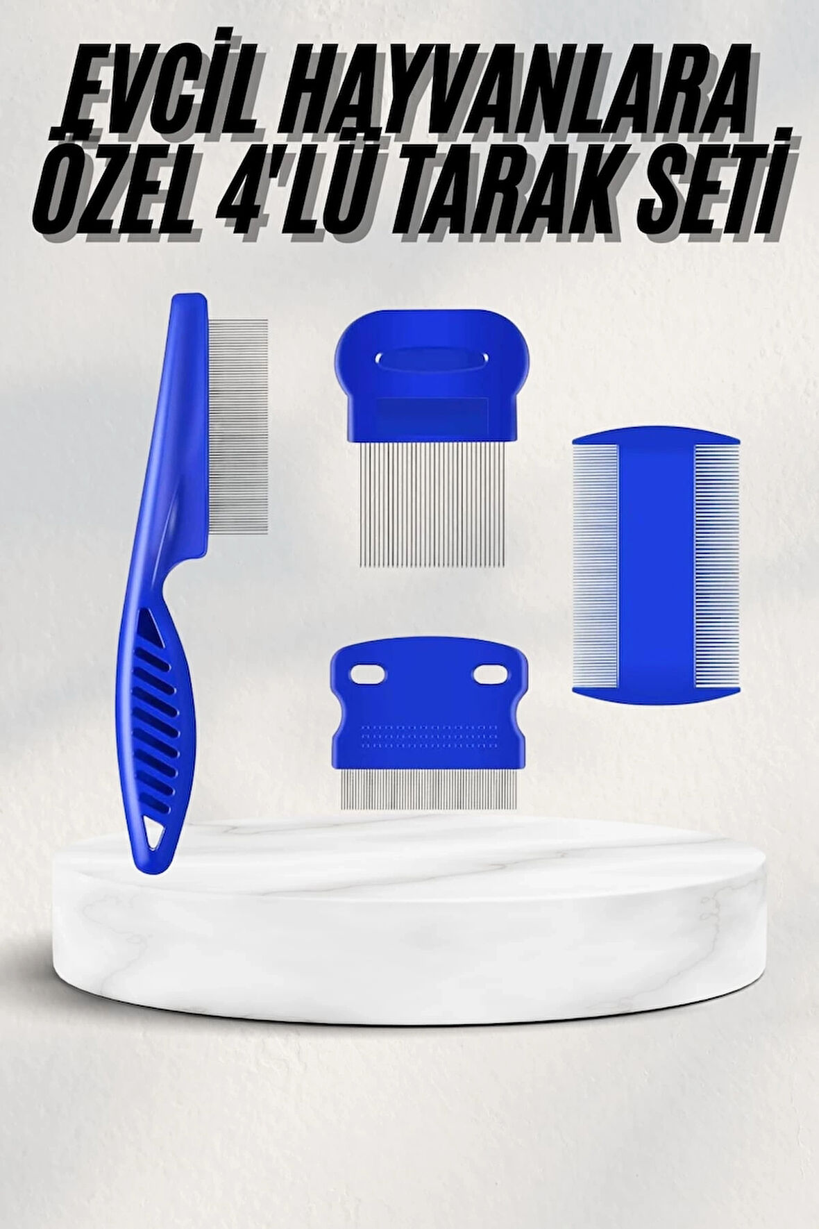 CEYLAN ADAM Tüy Fırçası Bit Tarağı Seti Evcil Hayvan Tüy Toplayıcı Bit Pire Önleyici Tarak