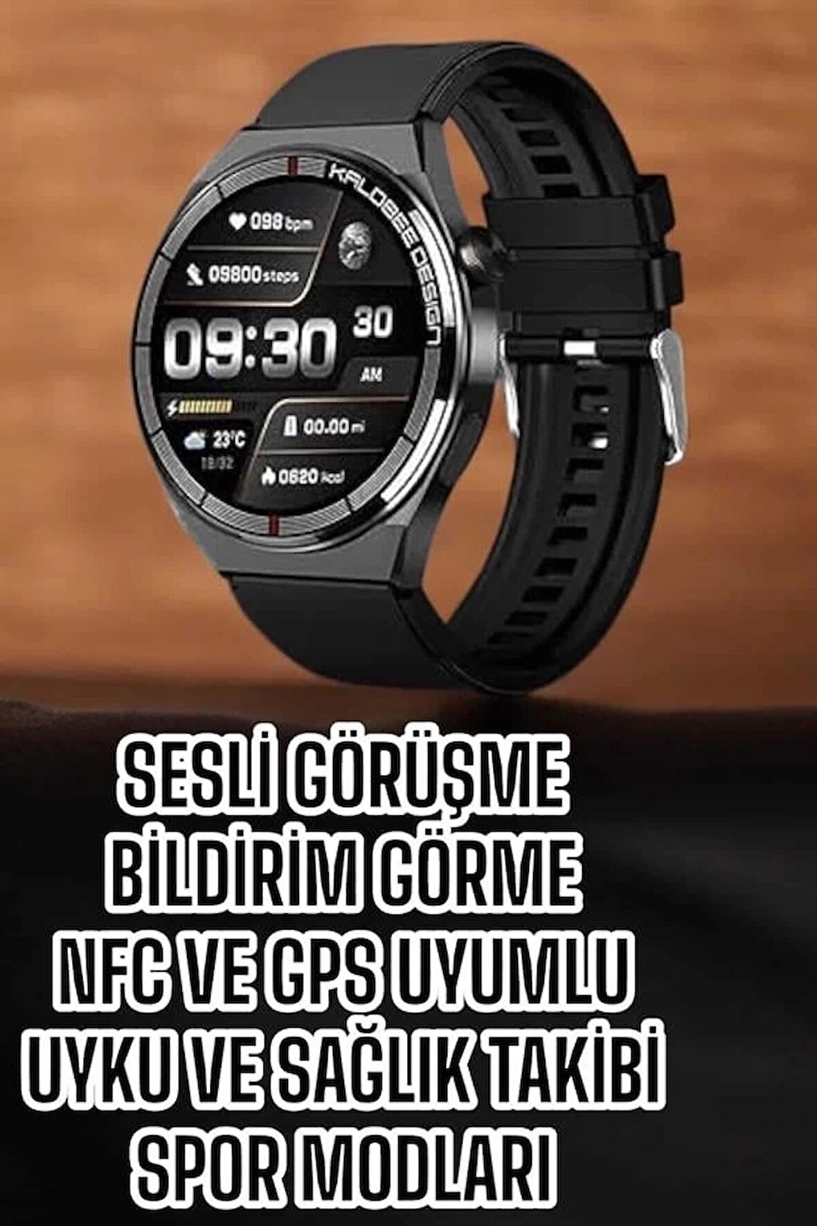 CEYLAN ADAM Akıllı Saat Bluetooth Bağlantılı Amoled Ekran Uyku ve Sağlık Takibi