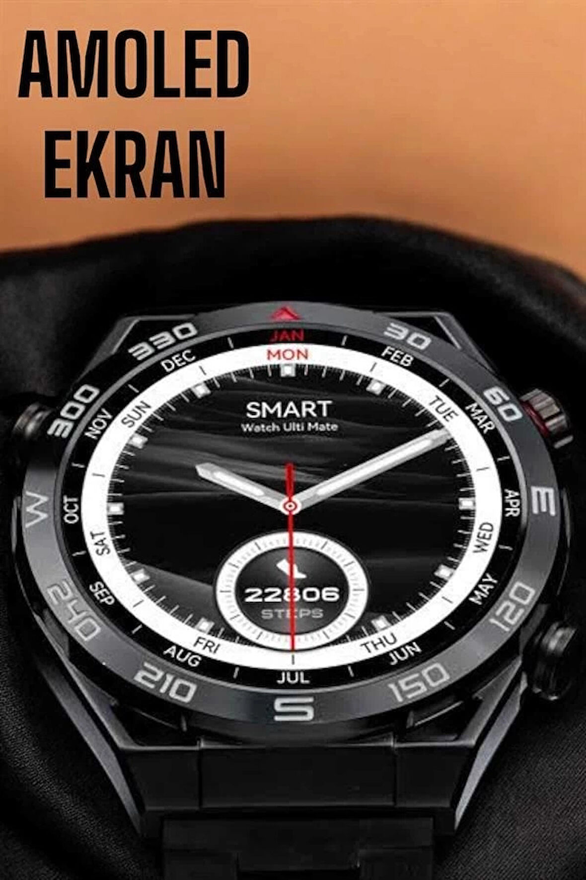 CEYLAN ADAM Akıllı Saat Yeni Nesil 2024 Model Metal Kordonlu Bluetooth Bağlantılı