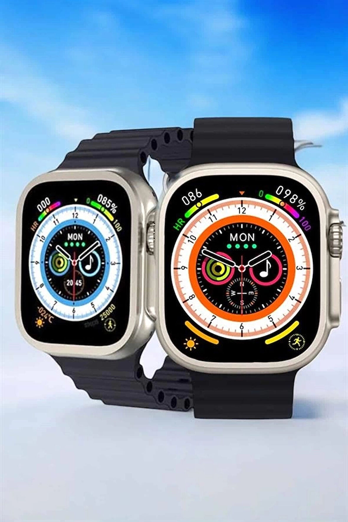 CEYLAN ADAM Bluetooth Bağlantılı Nabız, Kan Basıncı, Oksijen Ölçer Akıllı Saat