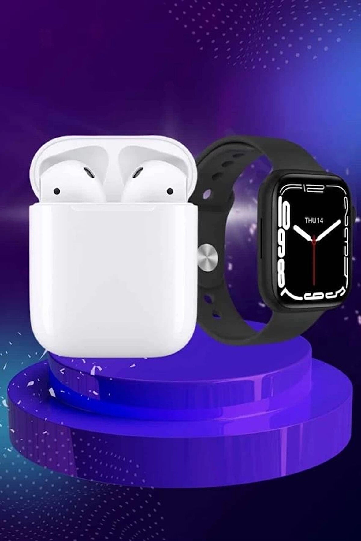 CEYLAN ADAM 2025 Model Akıllı Saat ve 2.Nesil TWS Bluetooth Kulaklık ANC Özelliği Amoled Ekran