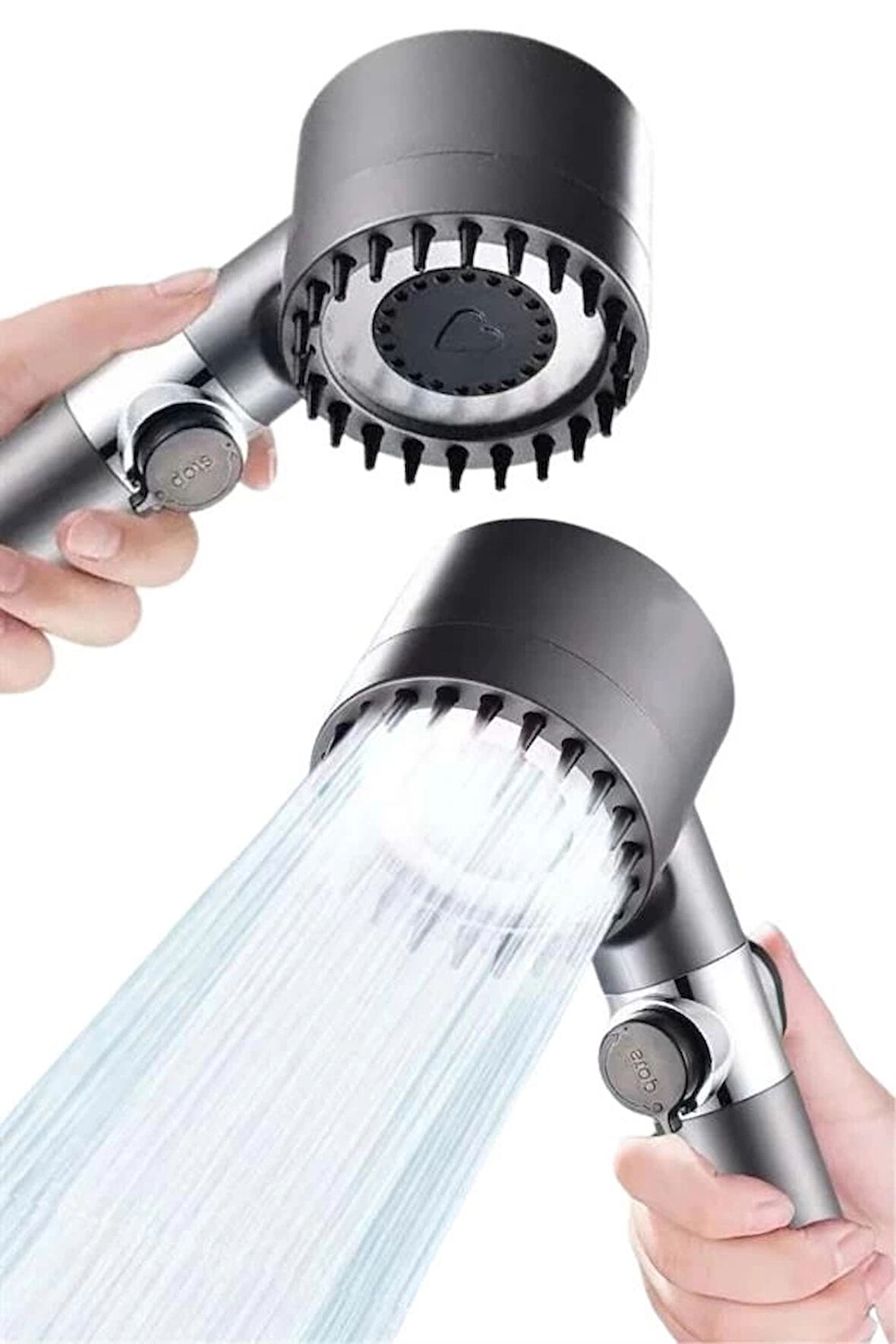 CEYLAN ADAM Yeni Nesil Duş Başlığı Paslanmaz Çelik Masaj Etkili Ergonomik Tasarım Su Basınçlı