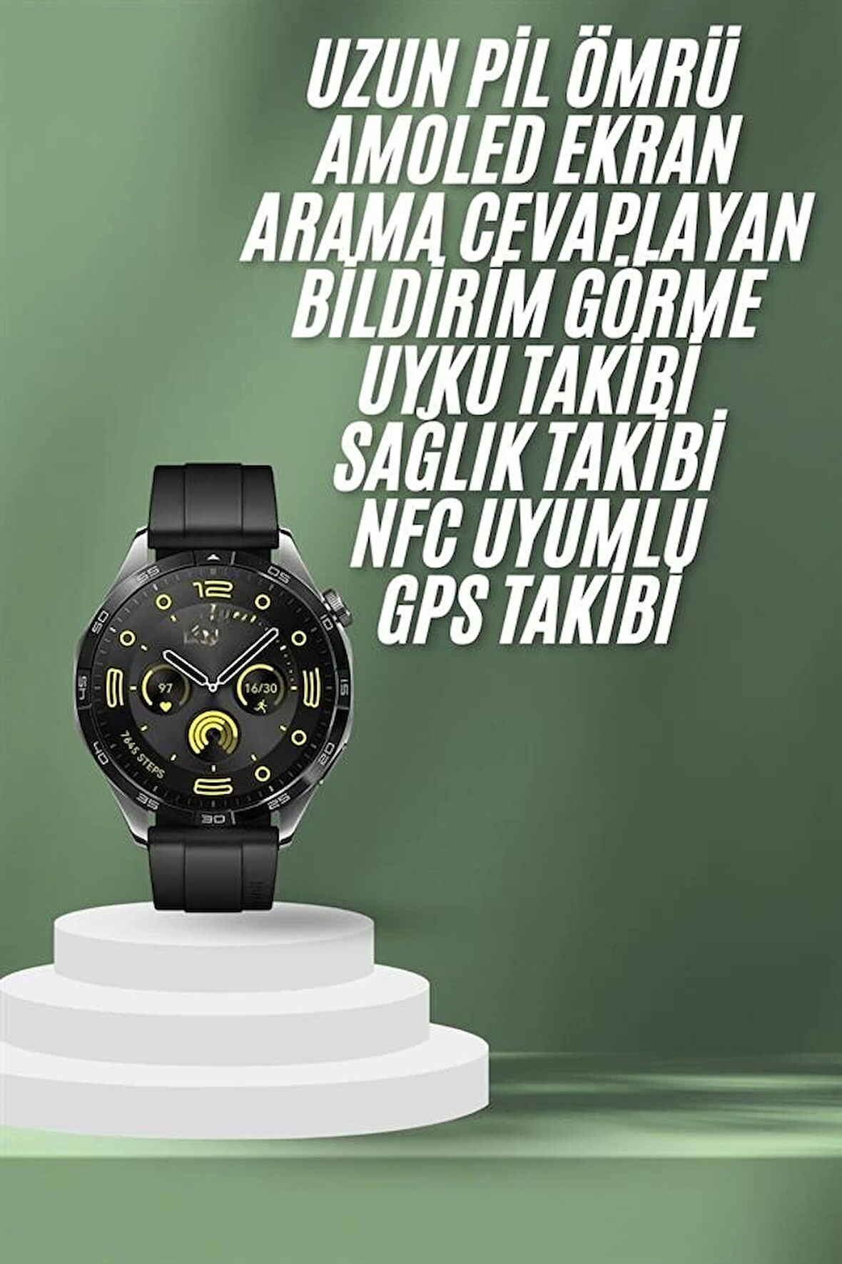 CEYLAN ADAM Akıllı Saat 5.0 Bluetooth Bağlantılı Sağlık ve Uyku Takibi Sosyal Medya Girişli