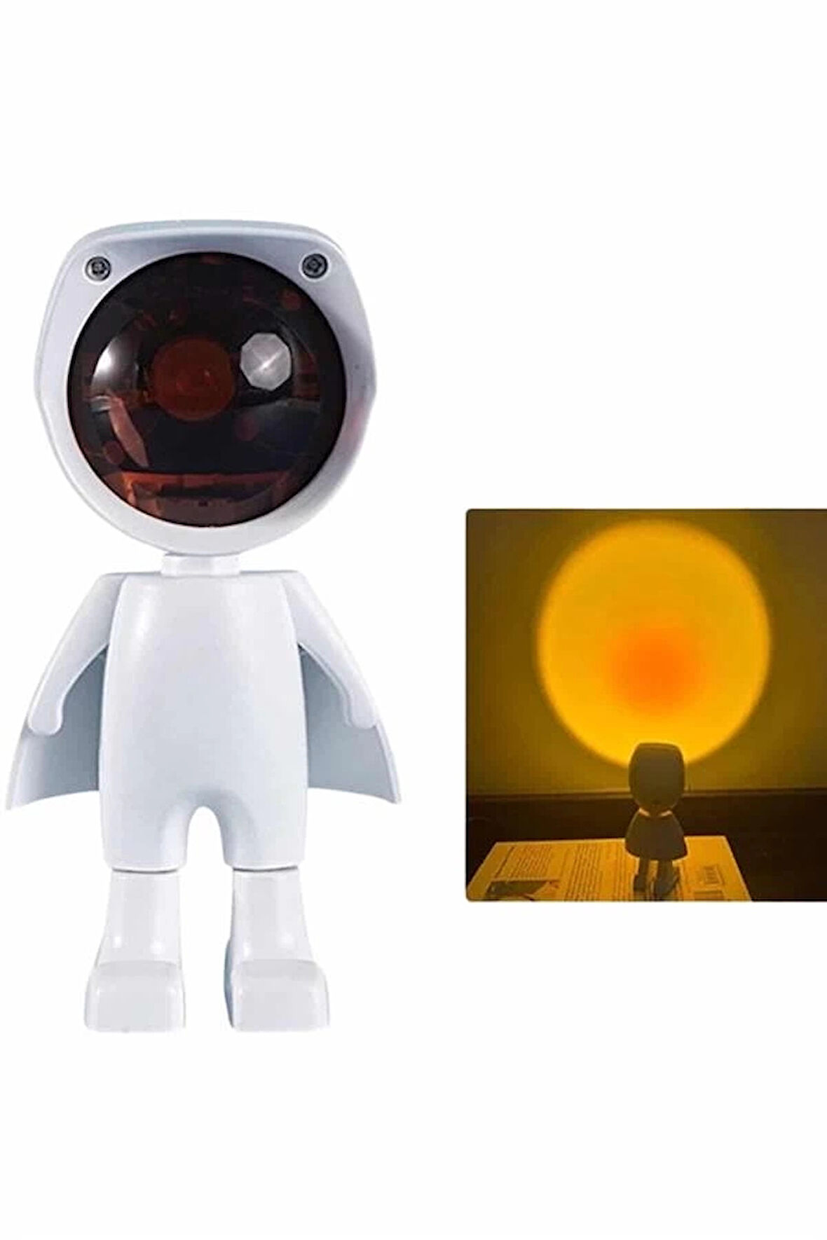 CEYLAN ADAM Projeksiyon Güneş Lambası Astronot Gün Batımı Projektör LED Işıklı
