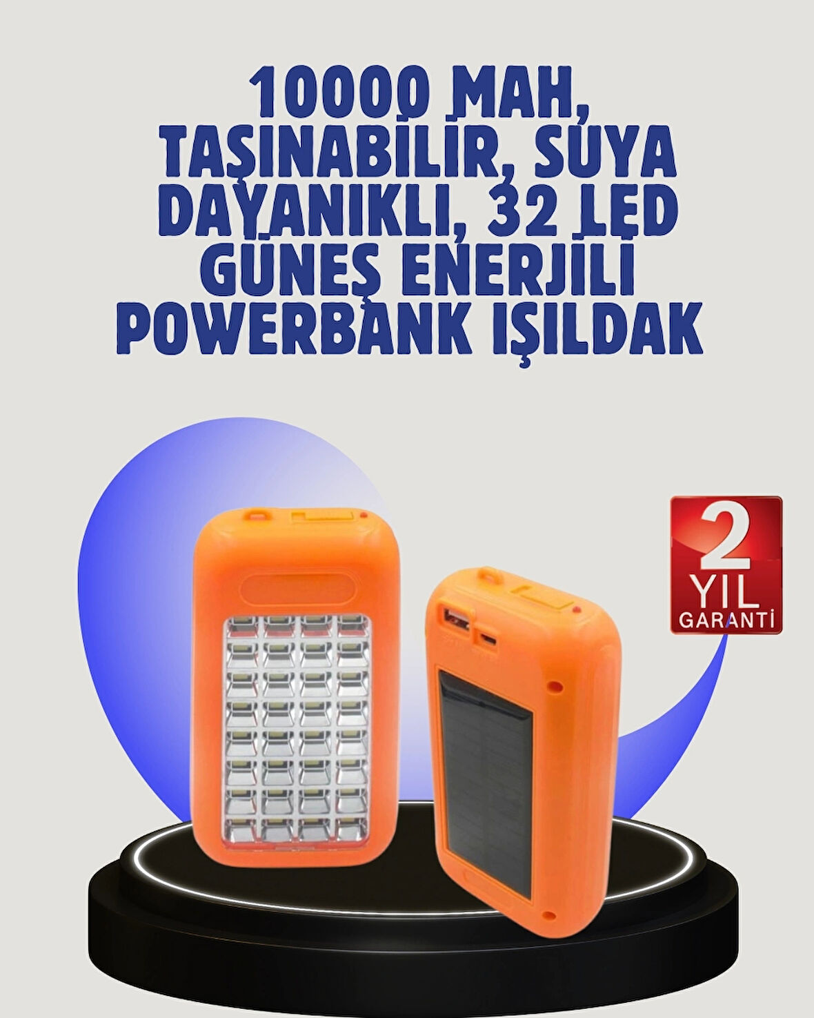 CEYLAN ADAM Gold Silver GS-875 Kamp ve Acil Durum Işıldaklı Powerbank