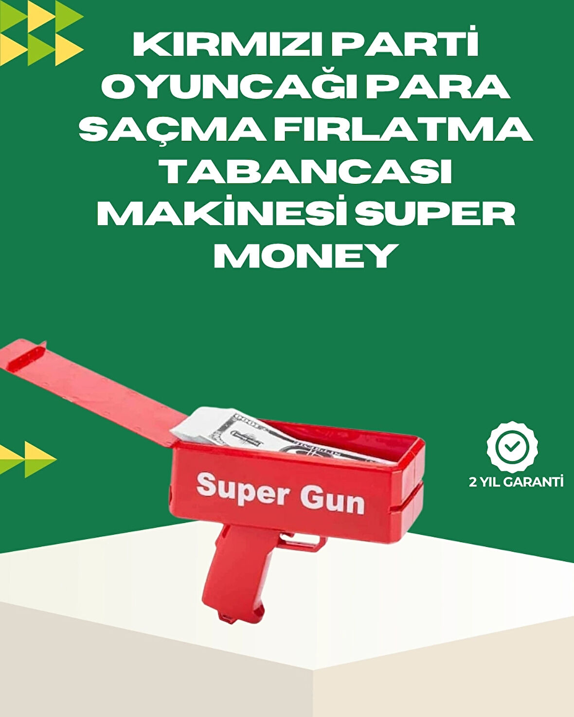 CEYLAN ADAM Elektrikli Money Gun Oyuncak Parti Tabancası