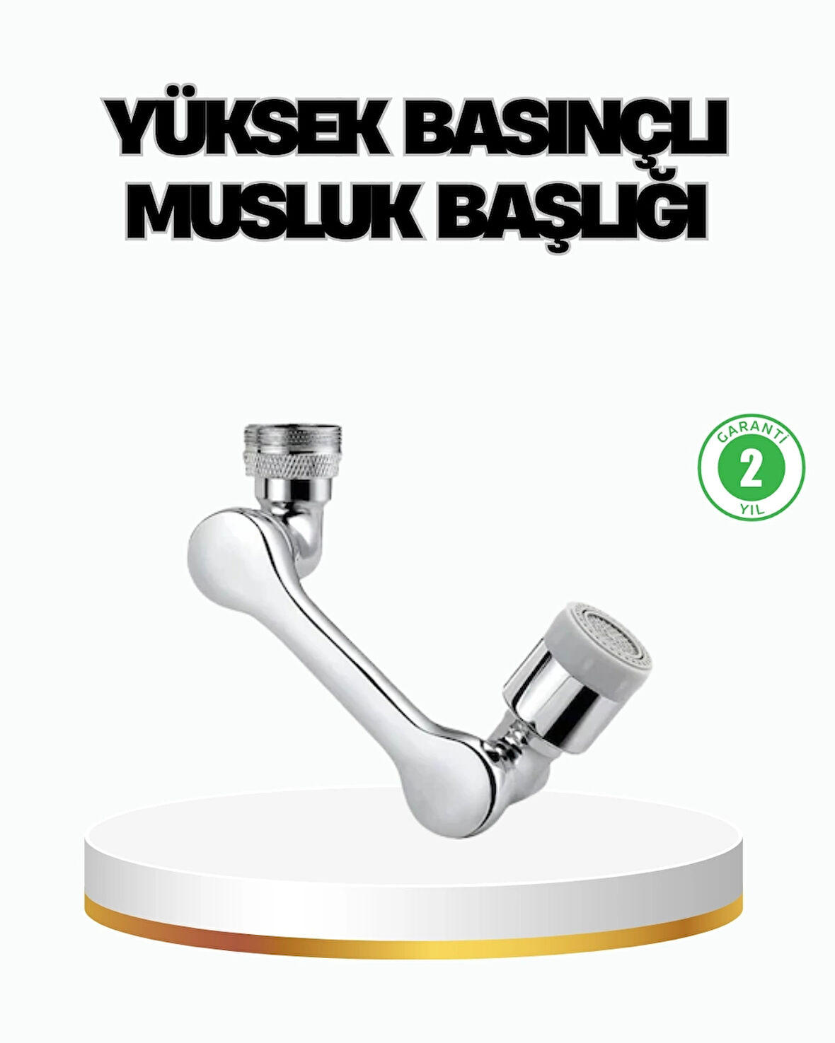 CEYLAN ADAM Üç Segmentli 1080 Derece Musluk Aparatı Esnek Döner Havalandırıcı Pratik Kullanım