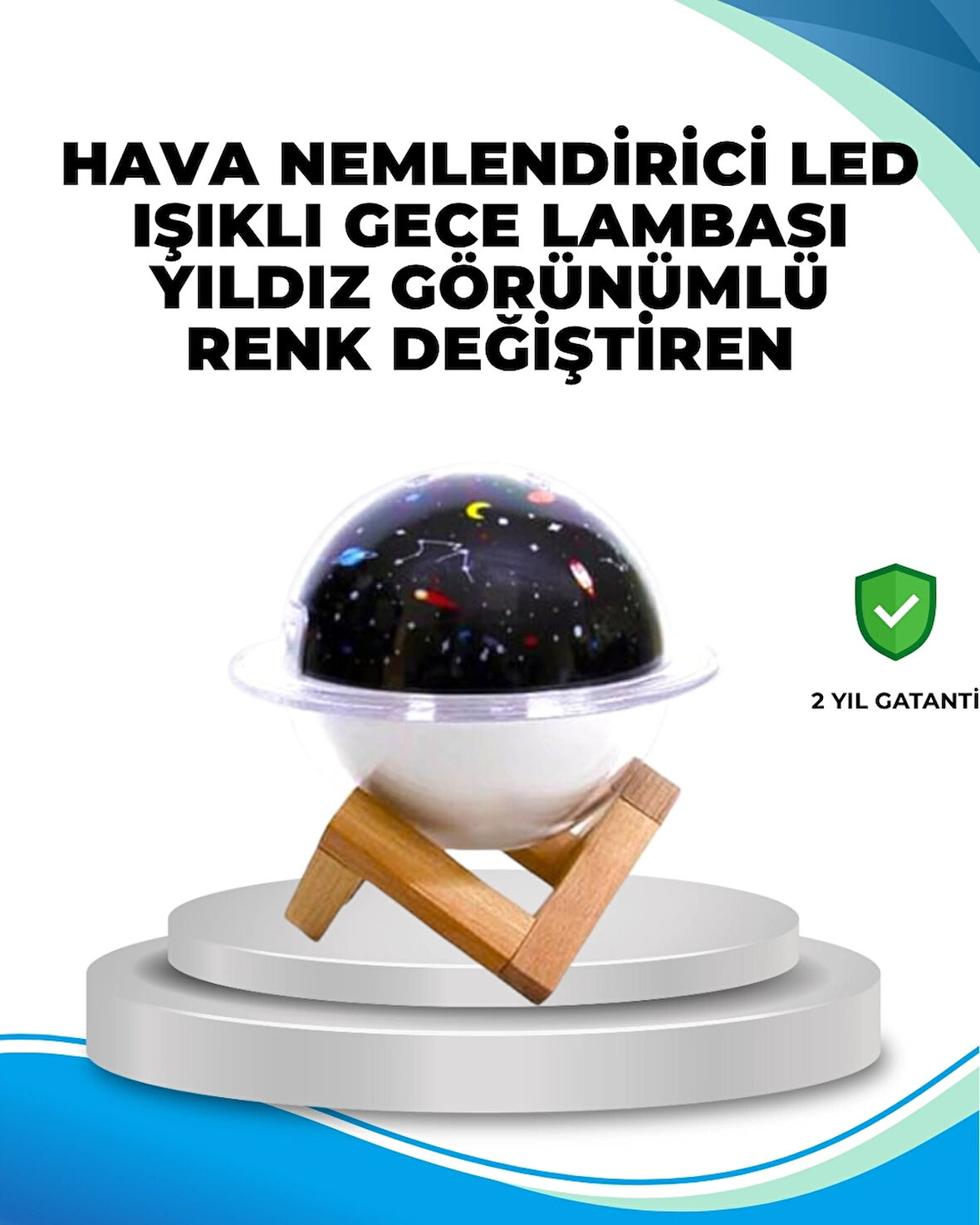 CEYLAN ADAM Gece lambası özellikli taşınabilir nemlendirici ve aromaterapi cihazı USB girişli