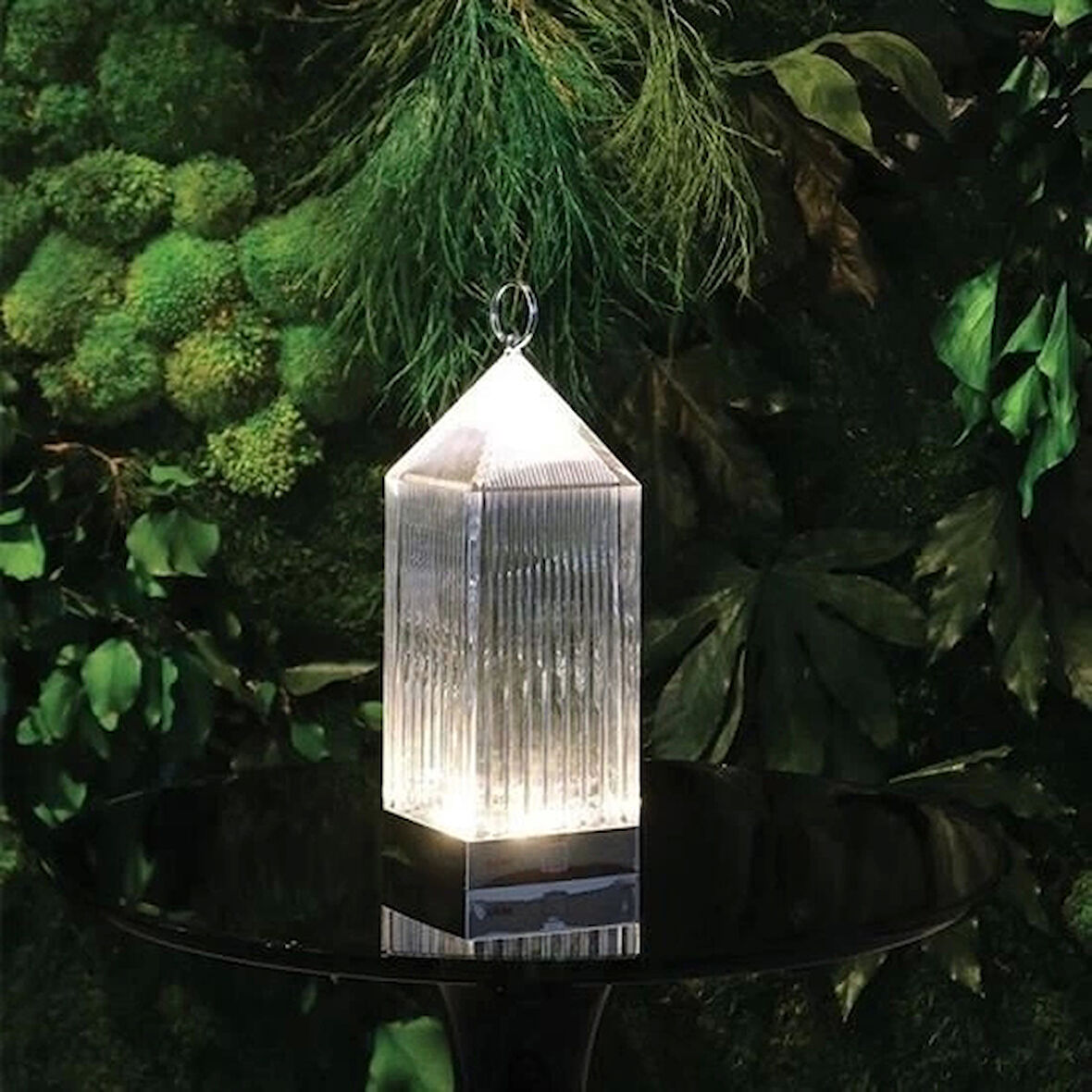 CEYLAN ADAM  Fener Model USB Şarjlı Dokunmatik 3 Farklı Işık Modlu Masa Üstü Kristal Akrilik Lamba Led