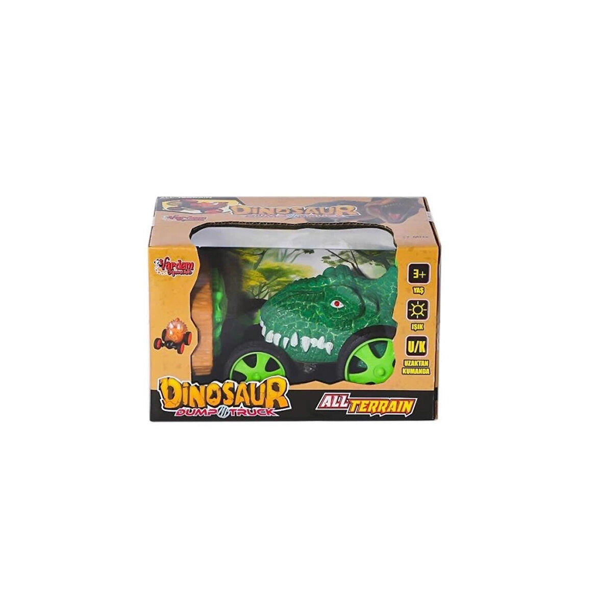 CEYLAN ADAM   SM-689-31-32 Kumandalı Işıklı Dinazor Araba -Vardem