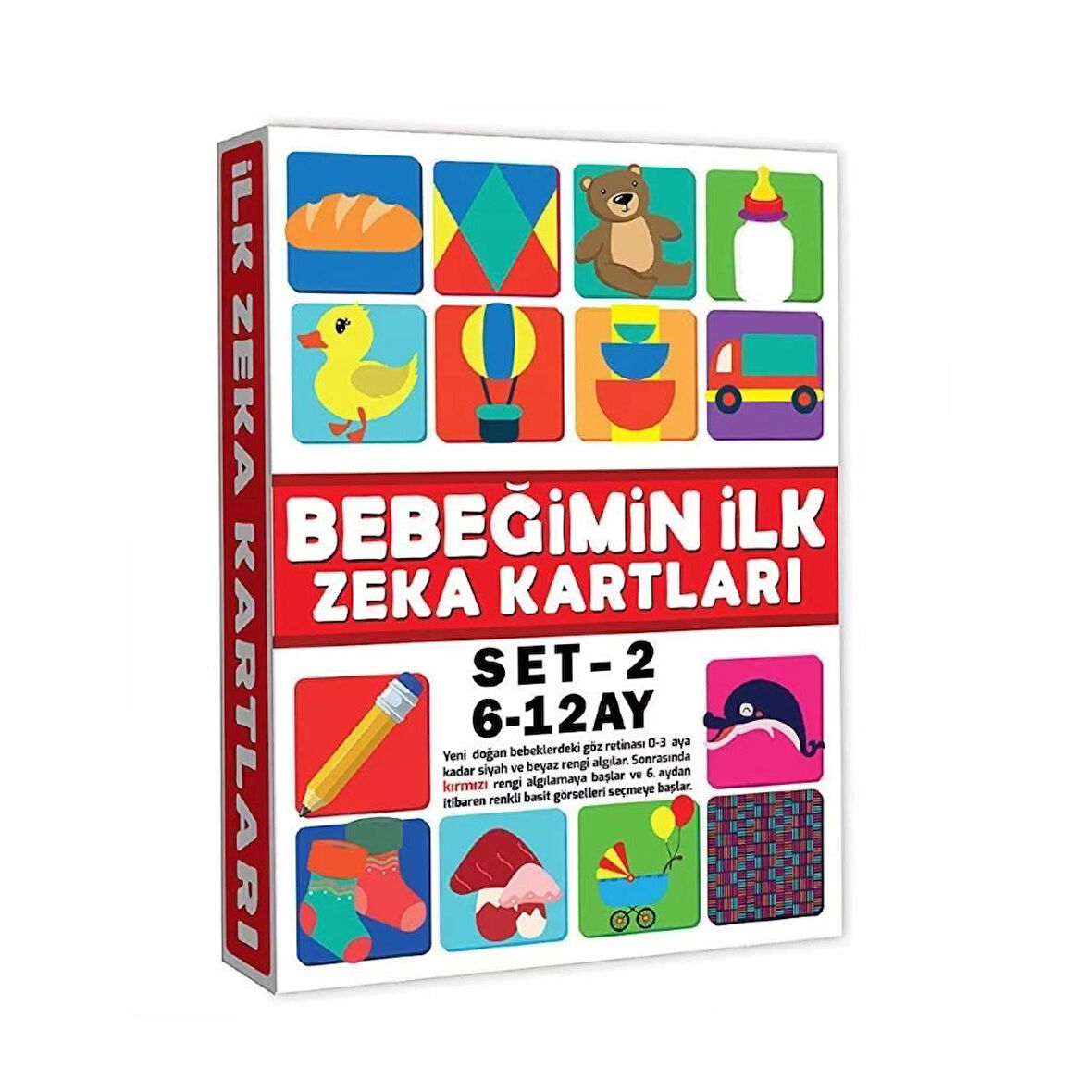 CEYLAN ADAM   2205 Eğitici Kartlar 6-12 Ay Zeka Kartları -Dıytoys