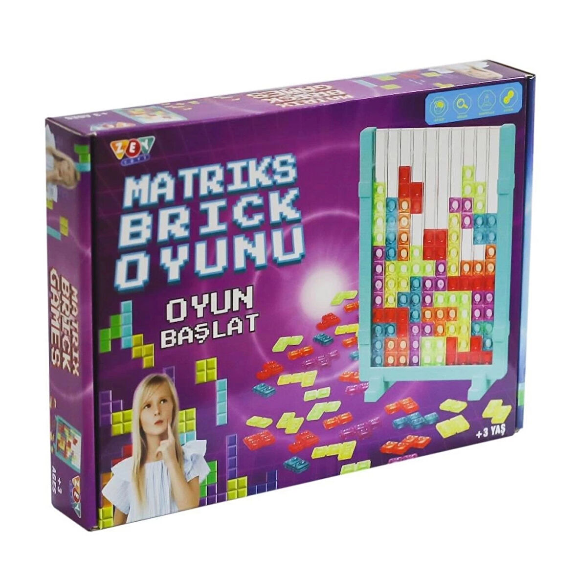 CEYLAN ADAM   ZEY2036 Matrix Brick Games -Zeytoys
