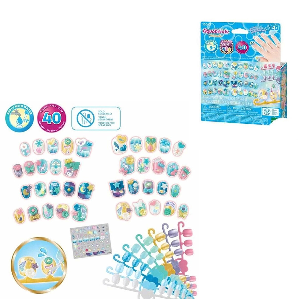 CEYLAN ADAM   35060 AquaBeads Sihirli Atlar ve Yıldızlar - Yedek Tırnak Paketi +4 yaş