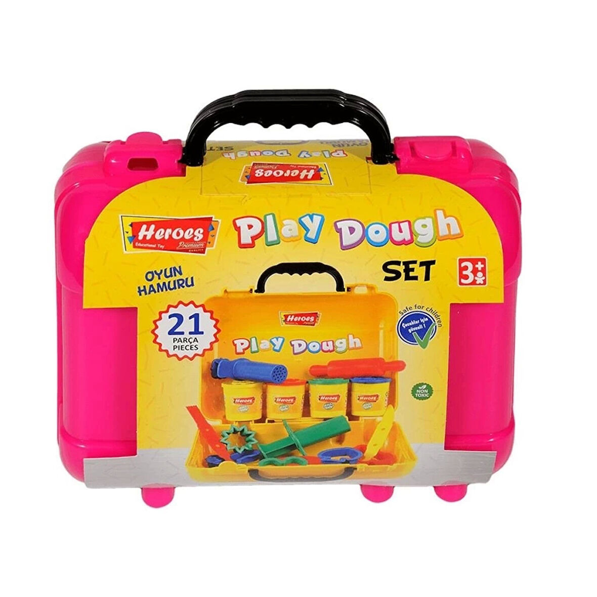 CEYLAN ADAM   ERN-597 Heroes Premium Çantalı Oyun Hamuru Seti - Eren Oyuncak