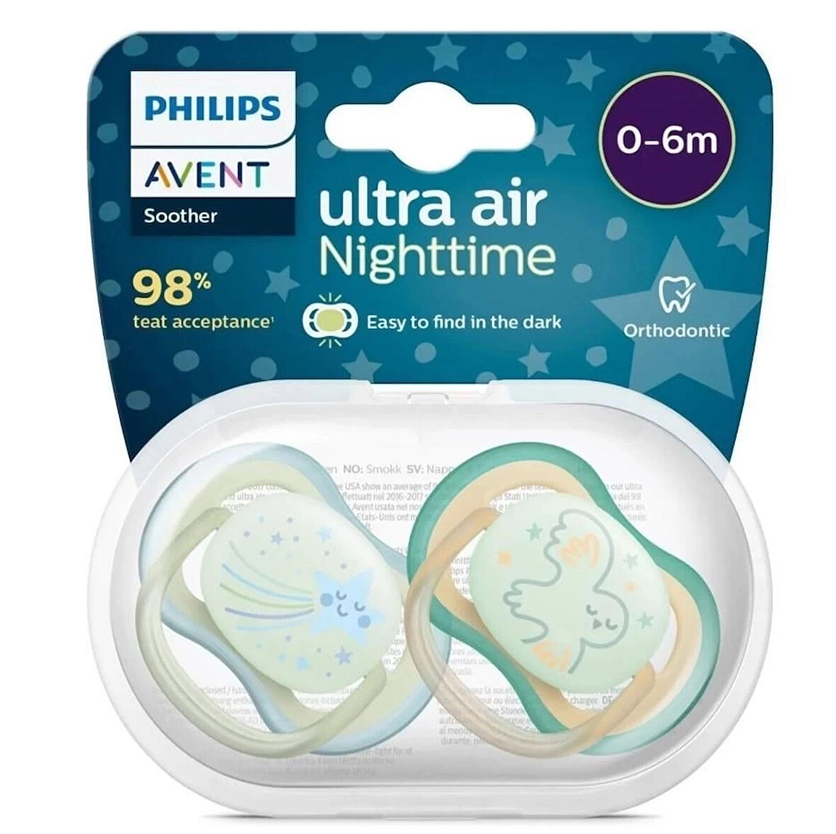 CEYLAN ADAM   Philips Avent Ultra Air Gece Emzik 0-6 Ay Erkek