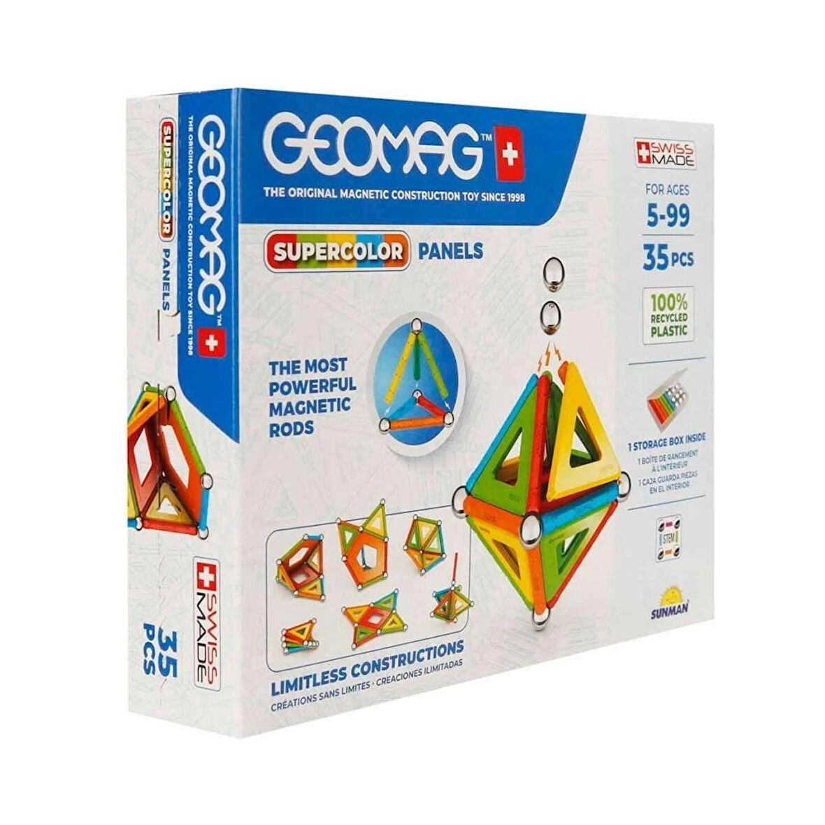 CEYLAN ADAM   0377 Renkli Manyetik Zeka Oyunu 35 Parça -Sunman