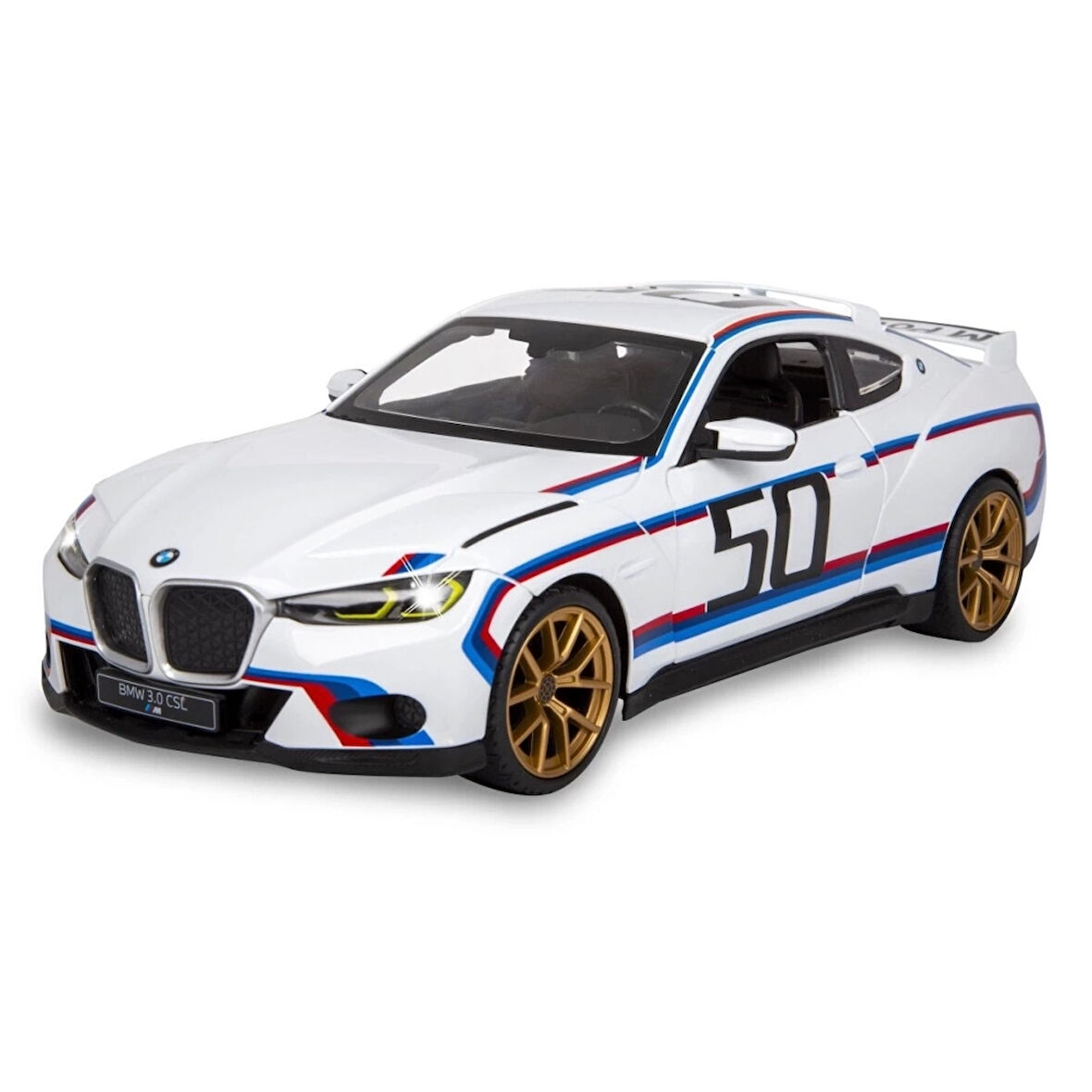 CEYLAN ADAM   Rastar 1/14 F/F BMW 3.0 CSL 2.4GHZ Işıklı Uzaktan Kumandalı Araba